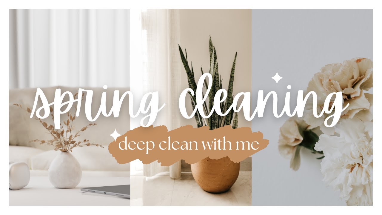 SPRING CLEAN WITH ME | Minimalist aesthetic & deep cleaning for spring ...