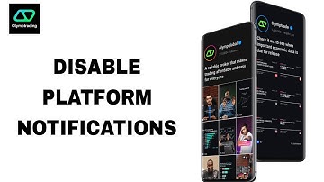 How To Disable Platform Notifications On Olymptrade App