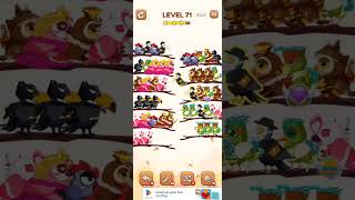 BIRD SORT 2 COLOR PUZZLE GAME🐦 LEVEL 71