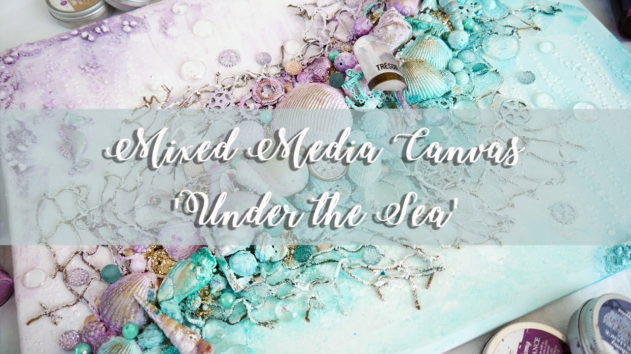Mixed Media Canvas Under the Sea
