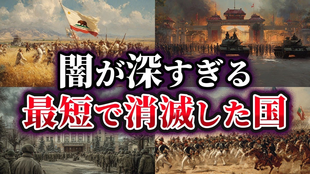 【ゆっくり解説】闇が深すぎる…最短で消滅した国6選