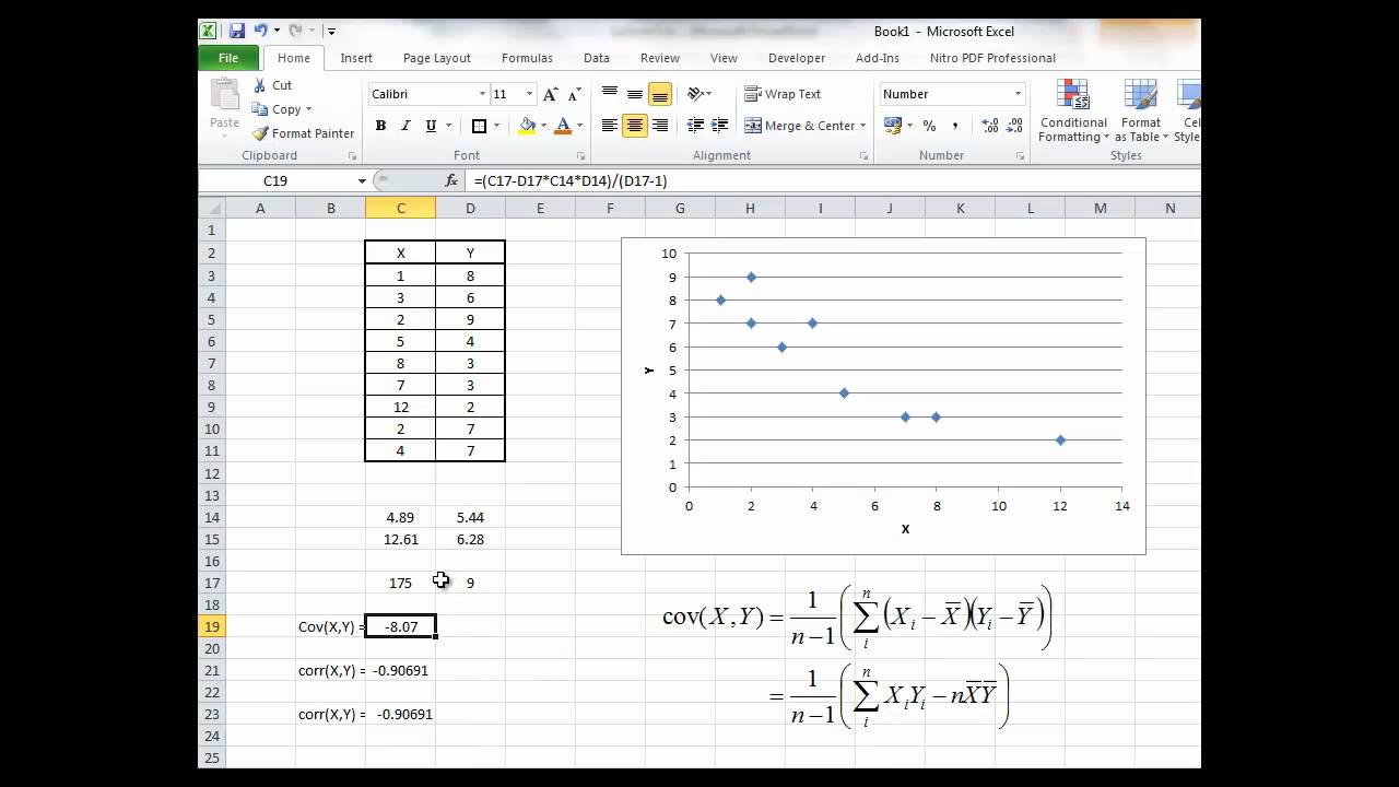 BFIP13: Calculating Sample Covariance and Correlation with 