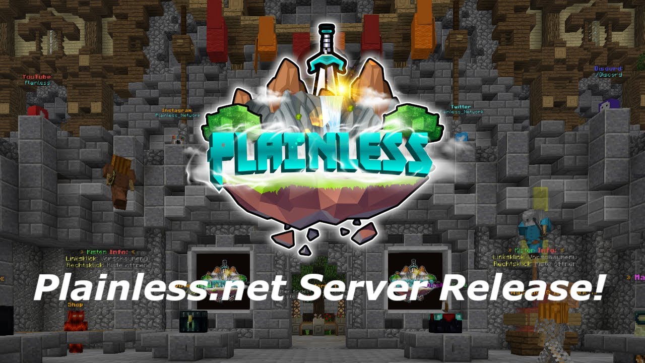 Plainless.net Release | Fette Verlosungen! | Minecraft 1.12.2 - 1.16.5
