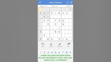13 APR 2020 - SUDOKU DAILY CHALLENGE