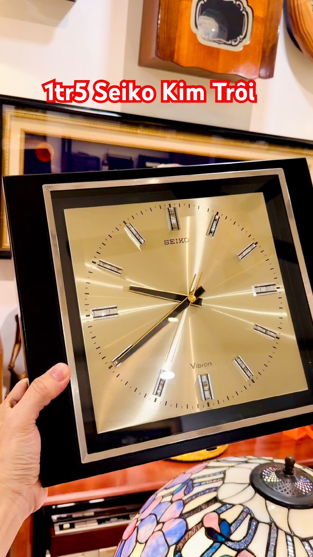 Since 80s Vintage Seiko Japan Wall Clock, Smooth Sweep Movement