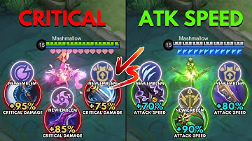 MLBB New Emblem System │ Critical vs Attack Speed Build Miya