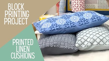 Printed Linen Cushion