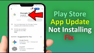 Fix Google Play Store Stuck on “Installing…” | App Not Installing After Update