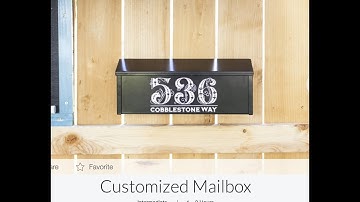 Crafting With April - Customizing a Design Space Make it now Mailbox