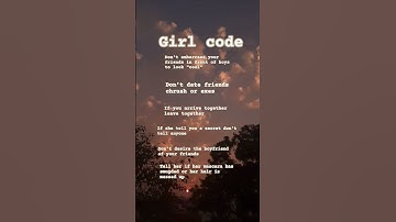 girl Code #aesthetic #lolabekka #girl #friendship #advice #tips #fypage #fypシ゚viral #fyptiktok