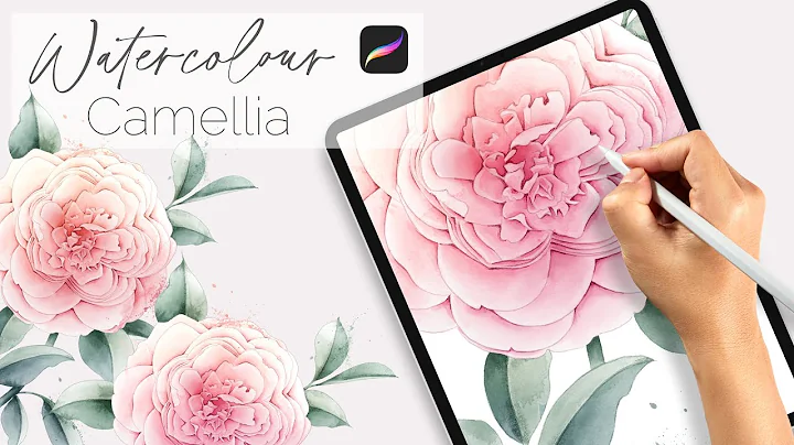 Paint This! - Watercolour Camellia Flower in Procr...