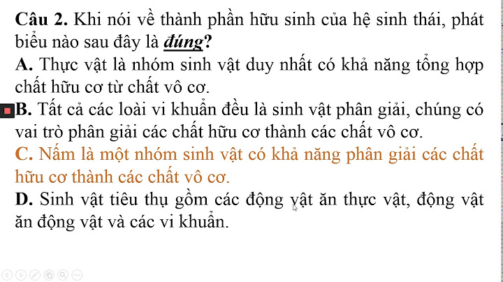 Bài tập trắc nghiệm hệ sinh thái 12 năm 2024