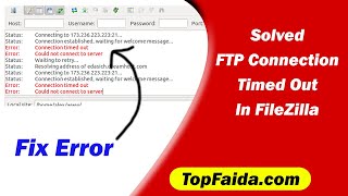 Celebrity how to do fix 'FTP connection timed out' error Profile