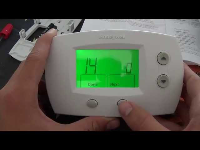 Thermostat Installation : Honeywell FocusPRO 5000 - YouTube