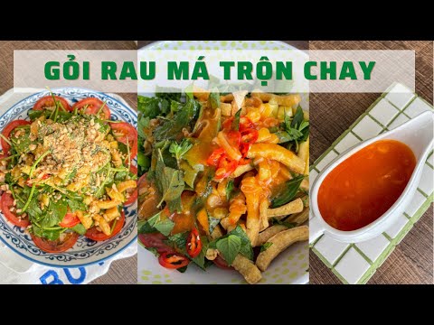 Video Cách làm gỏi rau má trộn chay - youtube
