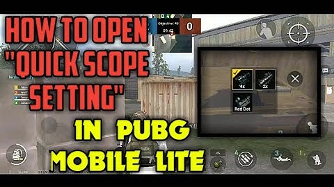 How To Enable Quick Scope In Pubg Mobile Lite | Pubg Mobile Lite 0.15.0 Quick Scope | MR ZR Yt