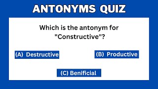 Boost Your Language Skills: Dive into the Antonyms Quiz! #challenge 1 #englishquizmatrix