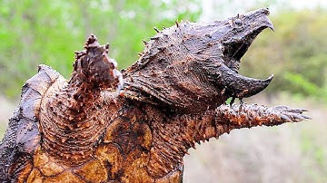 Alligator Snapping Turtle – The most dangerous turtle! Predators in action.