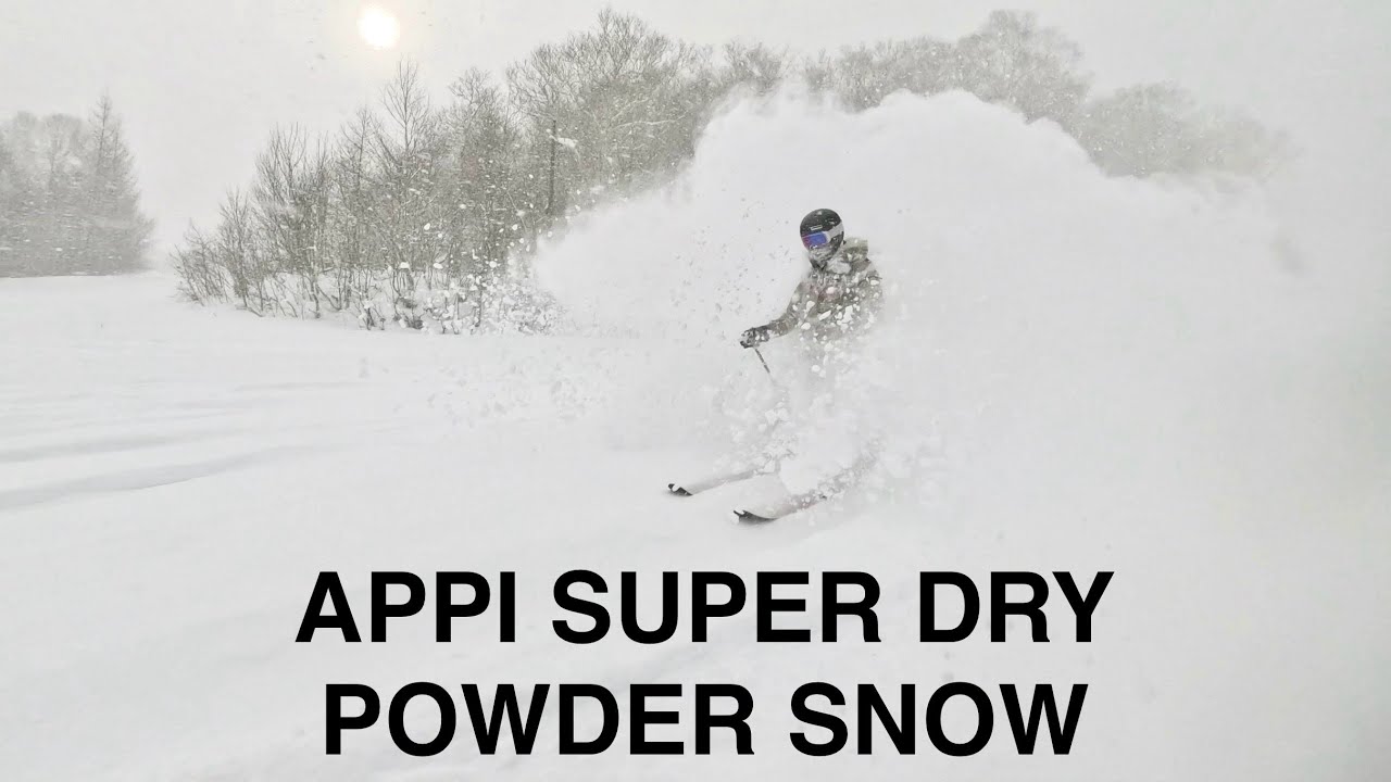 2024年12月安比高原スキー場（積雪80cm） を滑ってきました。APPI SUPER DRY POWDER SNOW RESORT
