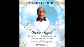 Thanksgiving Service for Everton Mignott, June 15, 2025