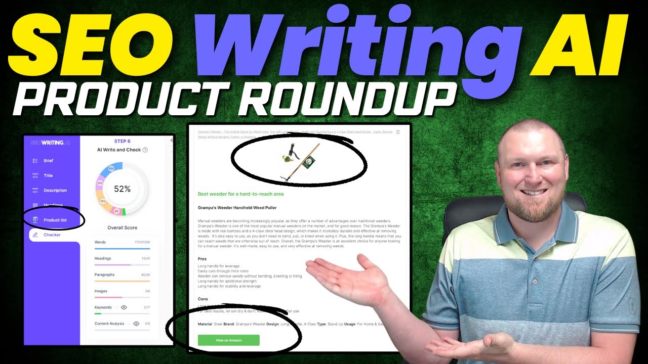 SEO Writing AI Product Roundup Tutorial | FULL CONTROL - YouTube