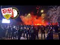 Feyenoord Fans Parade in Stuttgart 🇳🇱 | Exciting Supporters' Corteo Before Match