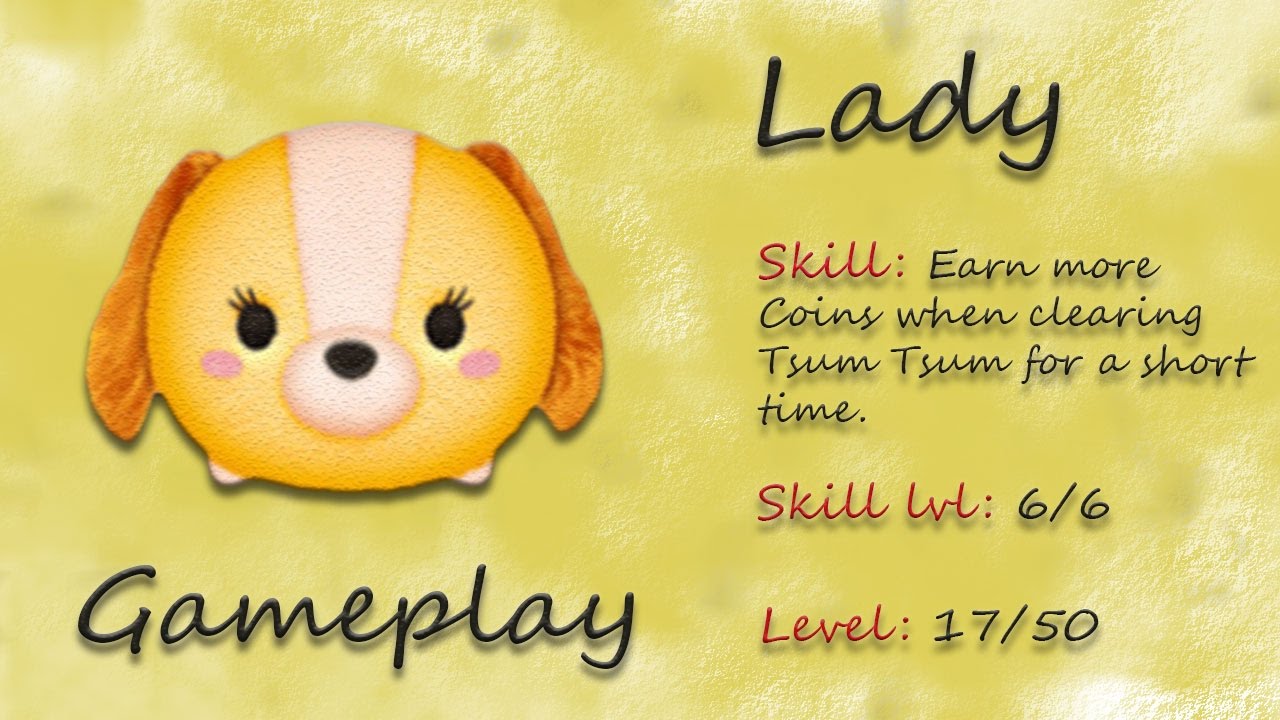 Line Disney Tsum Tsum Lady Gameplay Skill 6 Youtube