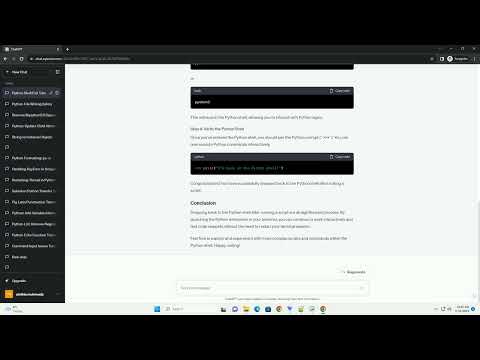 How do I drop back to the python shell after exiting a script