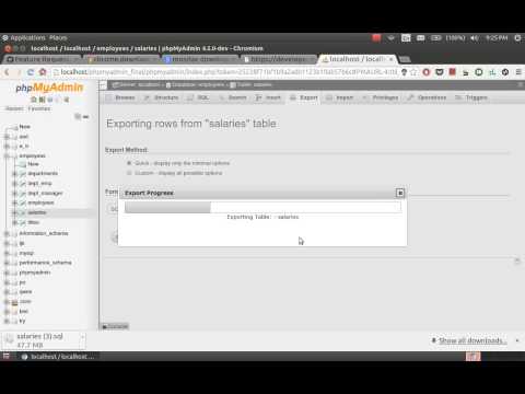 Export Progress Bar