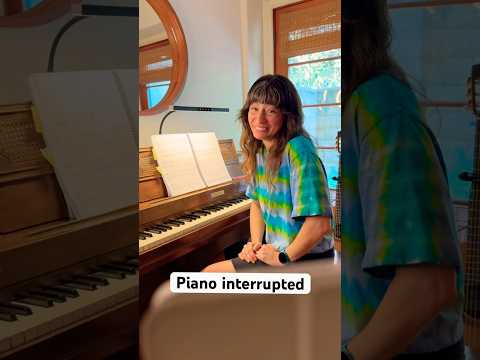 Playing piano took an unexpected turn today