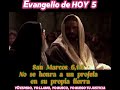 Evangelio de HOY 5 de Febrero de 2025 San Marcos 6,1-6 No se honra a un profeta en su propia tierra