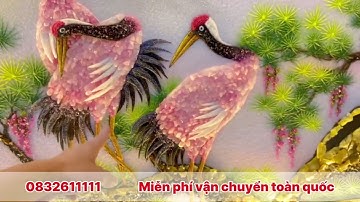 Tranh Đá Quý Tùng Hạc Diên Niên - 0832611111