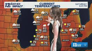 13 ON YOUR SIDE Forecast: Pleasant Saturday night before heat, humidity and storms