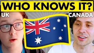 Who knows AUSTRALIA better? Brit vs. Canadian
