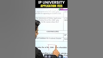 IP University 2025: All About Application Form, Fees & Admission Process!🔥#shorts #ipuniversity