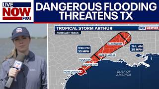Flooding hits Texas amid threats of a developing tropical storm