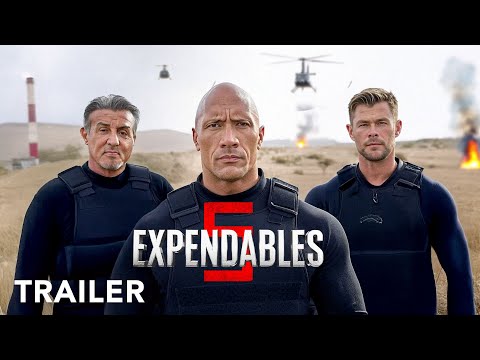 The EXPENDABLES 5 Trailer Dwayne John Sylvester Stallone Chris Hemsworth Movie Trailers 2025