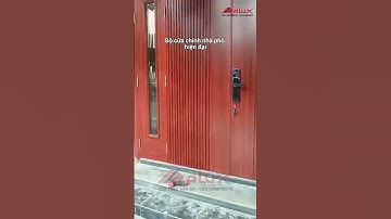 Cửa thép vân gỗ cho nhà phố #cuathepvango #alux #cuathepvangoalux