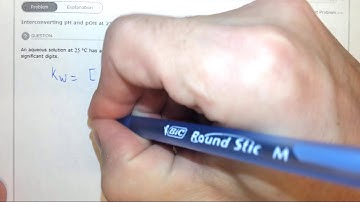 17.2c Interconverting pH and pOH at 25°C