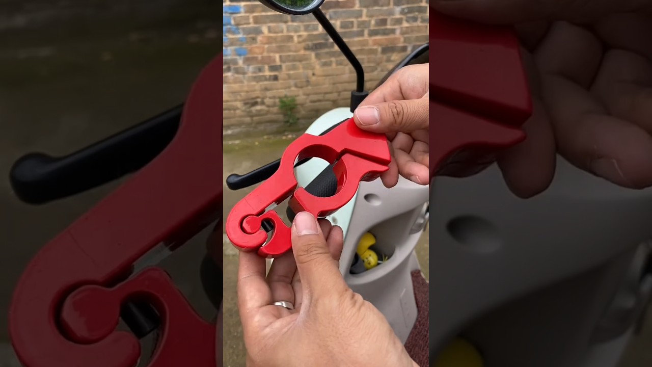 Замок на руль мотоцикла — гениальный способ защиты от кражи! 🧠💡