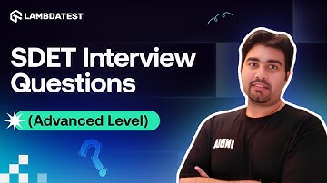 SDET-interviewvragen (gevorderd niveau) | Ontwerp schaalbare en op ondernemingsniveau toepasbare ...