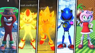 Sonic RP: Mobius MegaDrive - ALL MOVIE SONIC CHARACTERS SHOWCASE (Sonic Roblox Fangame)