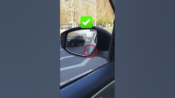 How to correctly adjust the rearview mirror to get the best view?#driving #skills #tips #knowledge