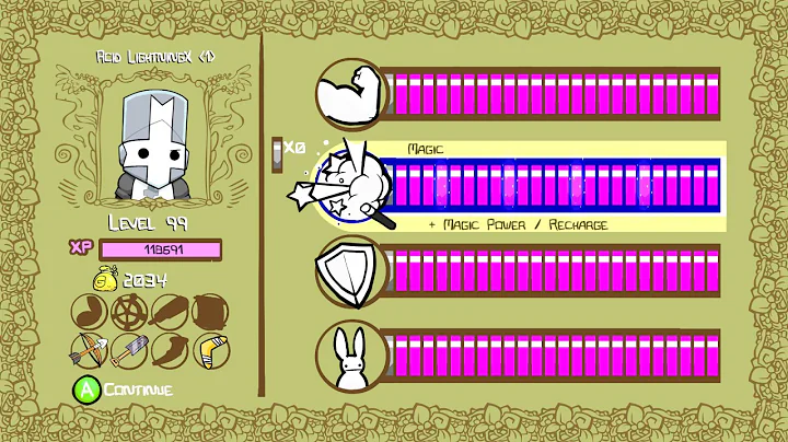 Castle Crashers Remastered best stats
