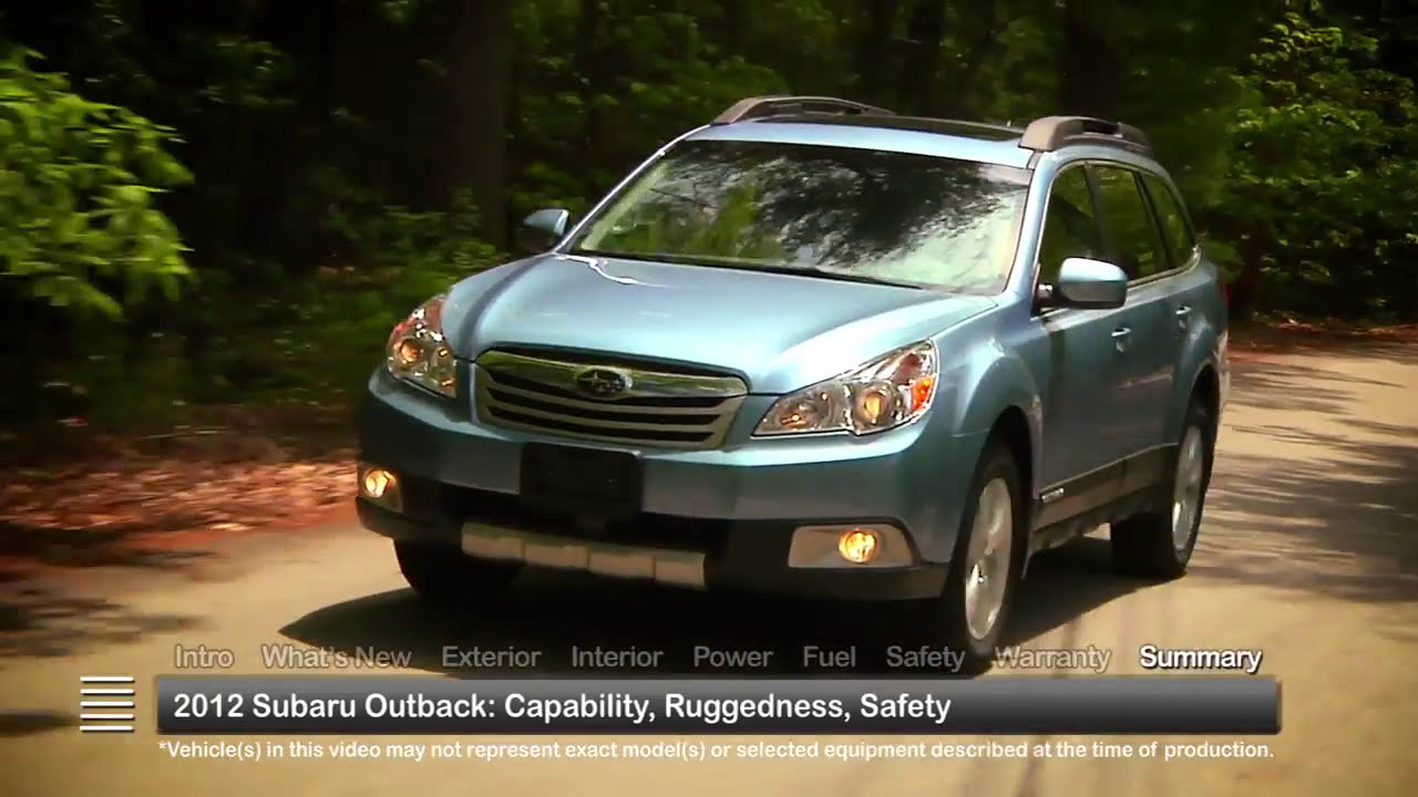 2012 Subaru Outback Used Car Report