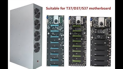 BTC S37 D37 T37 Mining Set Miner Case Chassis 2800W Power Supply 8GPU Graphics Card Bitcoin Ethereum