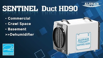 AlorAir Sentinel HDi90 Duct-able Energy Star Certified Dehumidifier for Basement, Crawl Space