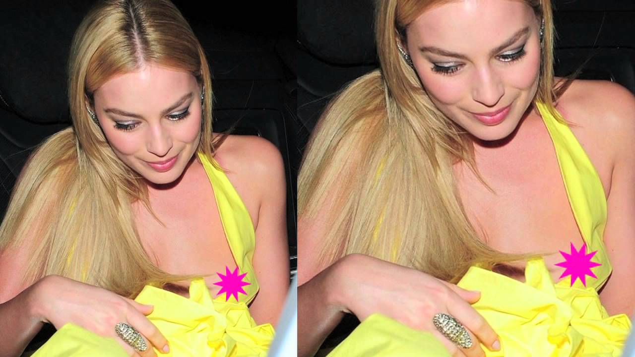 Margot Robbie Nip Slips At Woman of The Year Awards - YouTube.