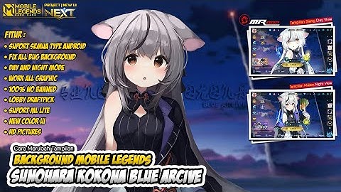 Background ML Anime Loli Kawai Sunohara Kokona Blue Arcive Fix All Bug