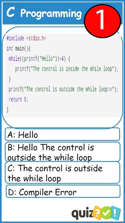 #15- C Multiple Choice Quiz with explanation | C Programming Quiz | # ...
